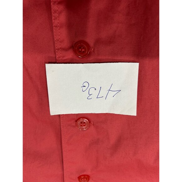 TravelSmith Womens Red Button-Up Collared Shirt Sz Large - Picture 8 of 8